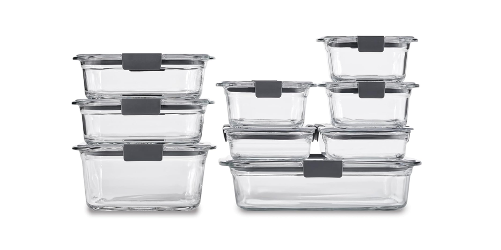 1. Rubbermaid Brilliance Glass Food Storage Containers — Best Glass Option
