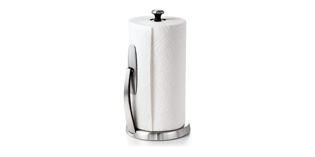 2. OXO Good Grips SimplyTear Paper Towel Holder — Best for Paper Towels
