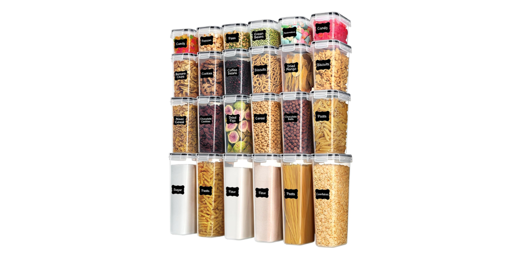 2. Vtopmart 24-Piece Airtight Food Storage Containers — Best for Dry Goods