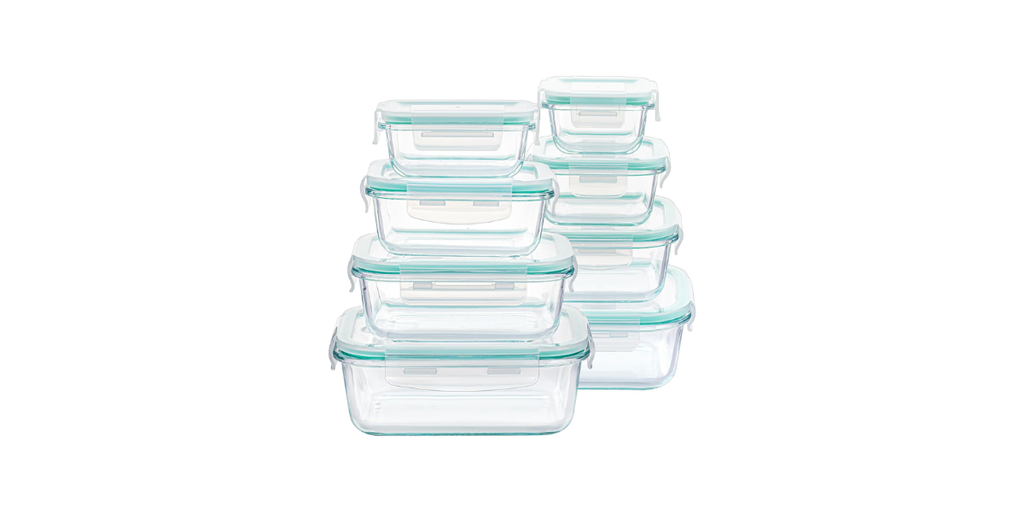 2. Vtopmart 8 Pack Glass Food Storage Containers — Best for Meal Prep