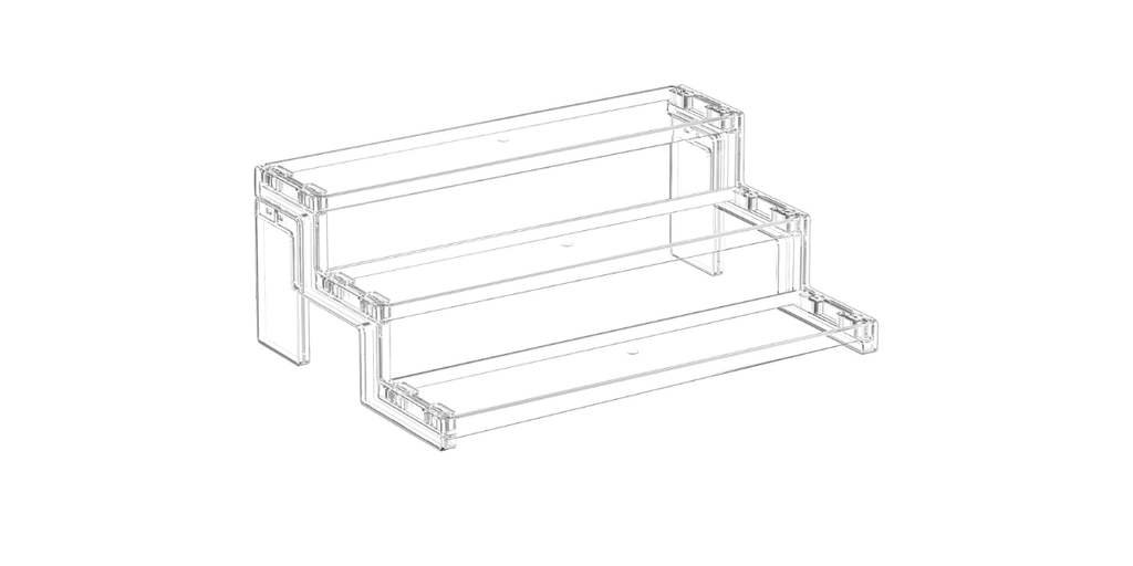 3. Lifewit 12" 3 Tier Clear Spice Rack — Best for Visibility