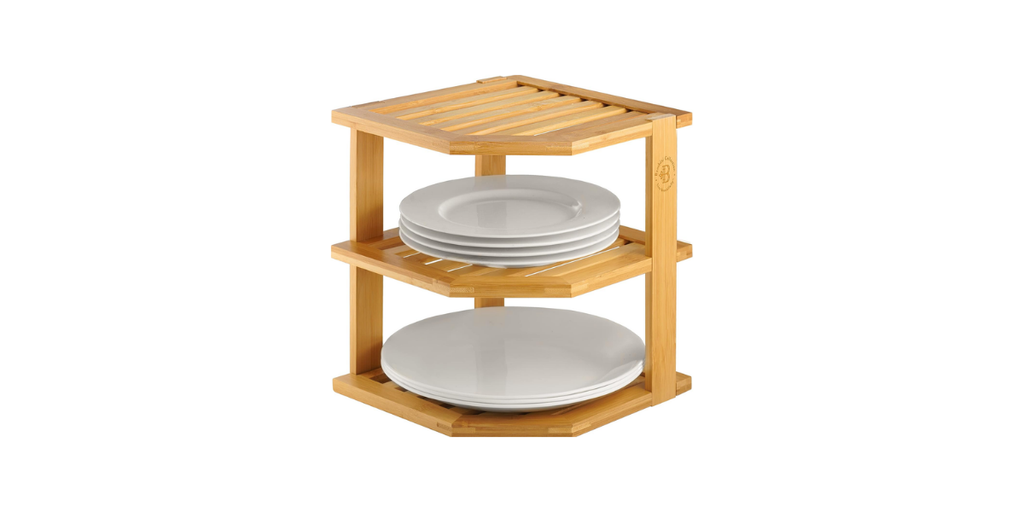 4. Bambüsi 3-Tier Bamboo Corner Cabinet Organizer: Best for Corner Storage