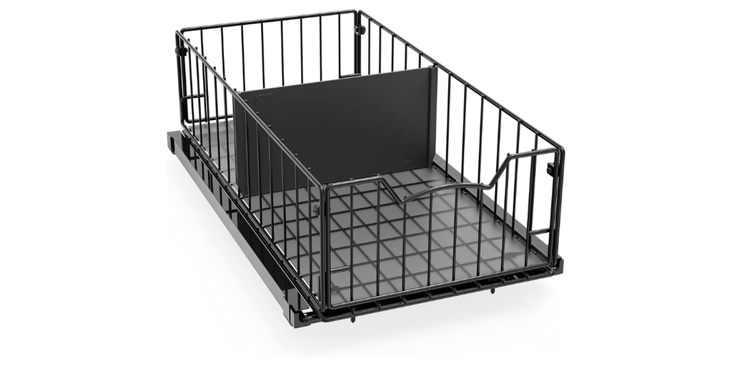 4. Simple Houseware Pull-Out Cabinet Sliding Basket — Best Simple Option