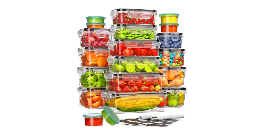 5. Canfanni 40 Piece Food Storage Containers — Best for a Large Set