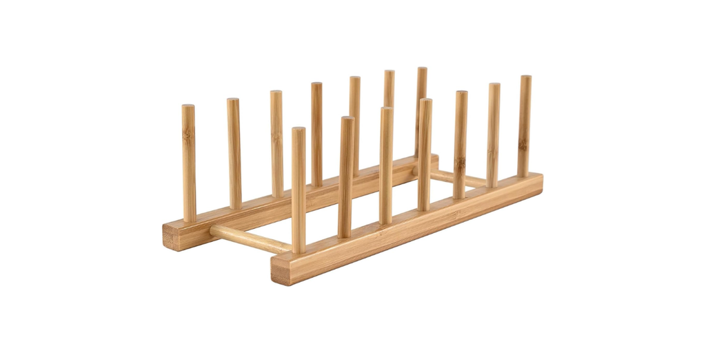 5. INNERNEED Bamboo Wooden Dish Rack: Best Bamboo Option