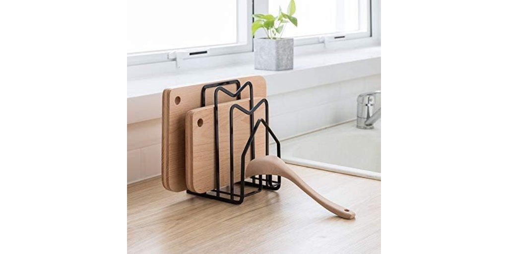 5. SUNFICON Cutting Board Rack — Best Countertop Option