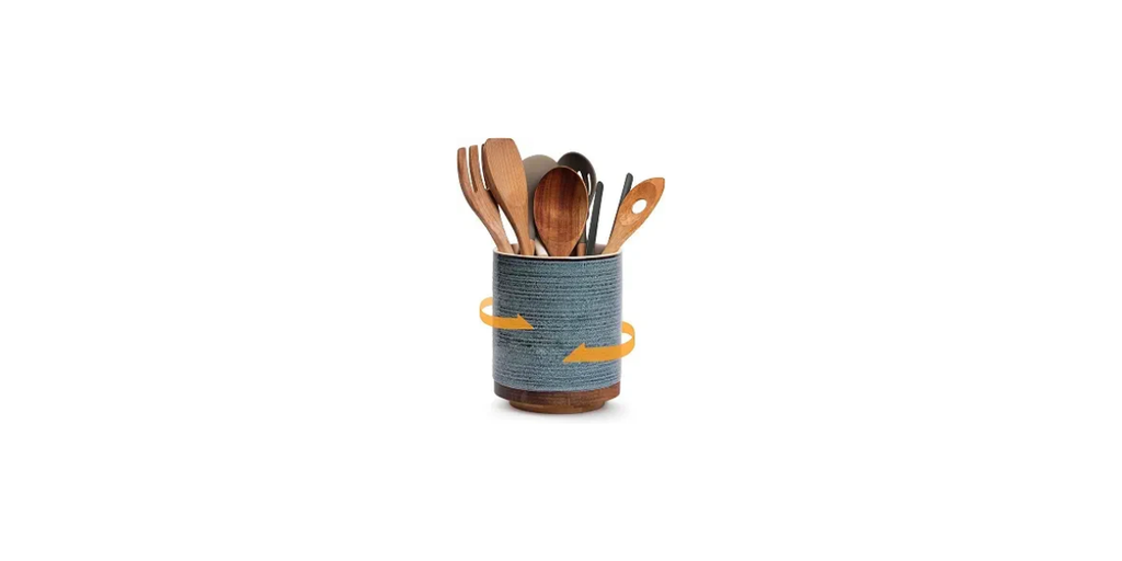 1. DOWAN 360° Rotating Utensil Holder: Best Overall