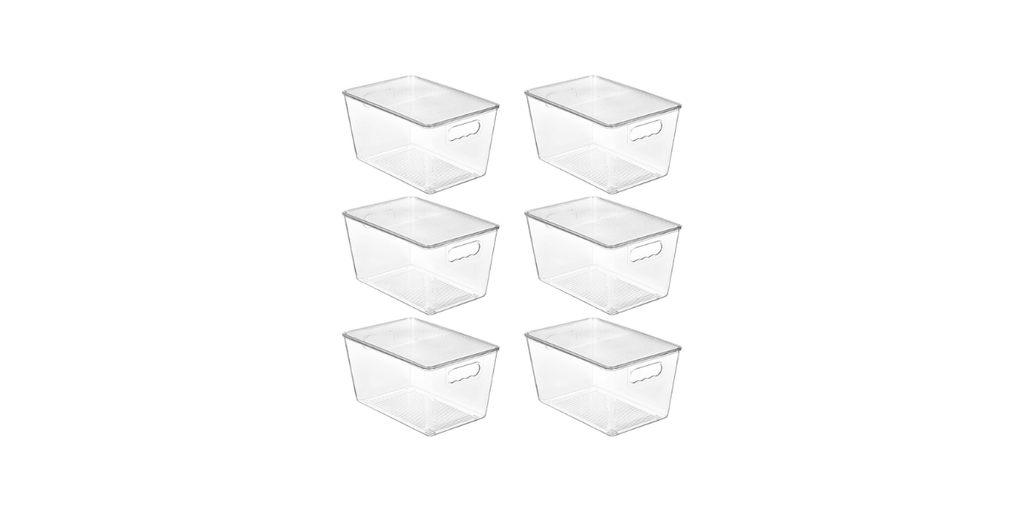 2. Vtopmart Clear Stackable Storage Bins: Best for Vertical Storage
