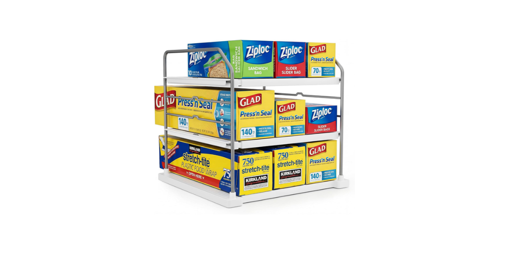 4. EVERIE Extendable 3-Tier Kitchen Cabinet Organizer: Best for Flexible Pantry Storage